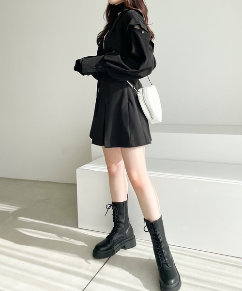 Heather(ヘザー)の「ステッチハートBAG 190667(ショルダーバッグ・レディース・ブラック/オフホワイト/シルバー・ONE SIZE)」の20枚目の写真