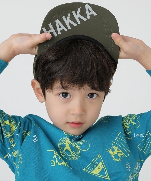 HAKKA KIDS（ハッカキッズ）の「恐竜刺しゅうキャップ（キャップ・キッズ・ネイビー/カーキ・M/L）」の6枚目の写真
