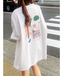 Mark Gonzales | MURUA×(What it isNt)ART BY MARK GONZALES バックプリントビッグTシャツ(Tシャツ/カットソー)