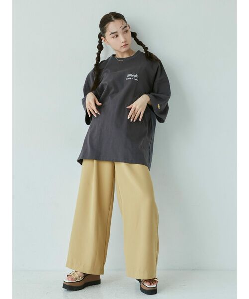 Mark Gonzales（マーク・ゴンザレス）の「MURUA×(What it isNt)ART BY MARK GONZALES バックプリントビッグTシャツ（Tシャツ/カットソー・レディース・ホワイト/ダークグレー・FREE）」の20枚目の写真