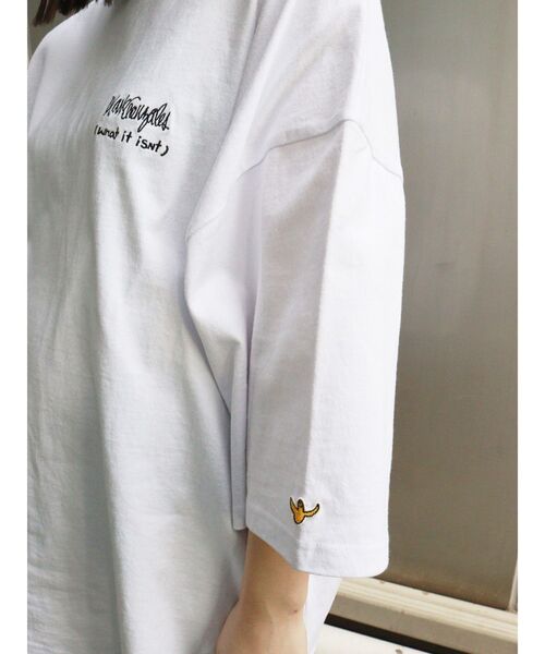 Mark Gonzales（マーク・ゴンザレス）の「MURUA×(What it isNt)ART BY MARK GONZALES バックプリントビッグTシャツ（Tシャツ/カットソー・レディース・ホワイト/ダークグレー・FREE）」の21枚目の写真