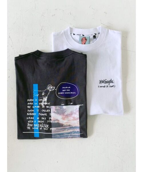 Mark Gonzales（マーク・ゴンザレス）の「MURUA×(What it isNt)ART BY MARK GONZALES バックプリントビッグTシャツ（Tシャツ/カットソー・レディース・ホワイト/ダークグレー・FREE）」の6枚目の写真