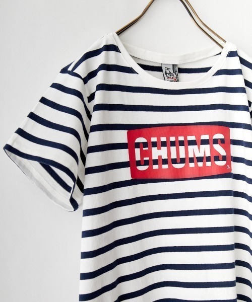 CHUMS（チャムス）の「[CHUMS/チャムス] チャムスロゴプリント Tシャツワンピ―ス（ワンピース・レディース・ブラック/ホワイト・L）」の6枚目の写真