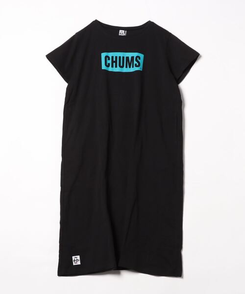 CHUMS（チャムス）の「[CHUMS/チャムス] チャムスロゴプリント Tシャツワンピ―ス（ワンピース・レディース・ブラック/ホワイト・L）」の18枚目の写真