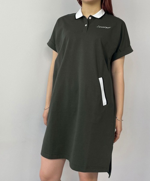 179/WG（イチナナキュウダブルジー）の「ポロシャツワンピース（ワンピース・レディース・グリーン/ブラック/ブルー・MEDIUM）」の3枚目の写真