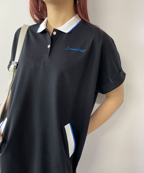 179/WG（イチナナキュウダブルジー）の「ポロシャツワンピース（ワンピース・レディース・グリーン/ブラック/ブルー・MEDIUM）」の15枚目の写真