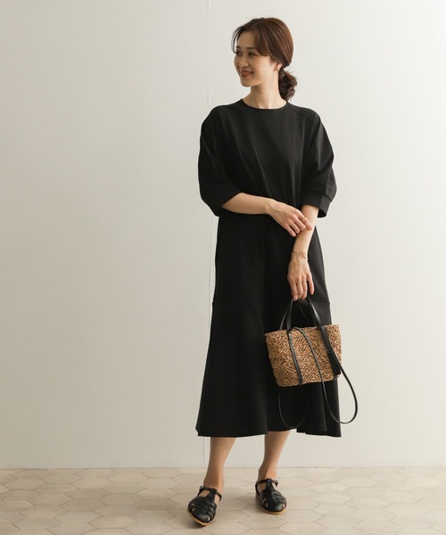 URBAN RESEARCH DOORS（アーバンリサーチドアーズ）の「マーメイドカットワンピース（ワンピース・レディース・ブラック/モカ・MEDIUM）」の10枚目の写真