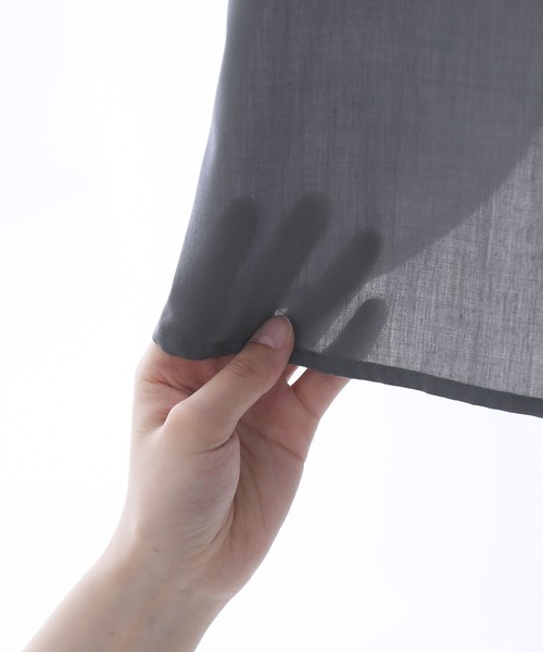 n'OrLABEL（ノアールレーベル）の「『スキッパーチュニック丈シャツブラウス』（シャツ/ブラウス・レディース・オフホワイト/ブラック/グレー/イエロー・FREE）」の15枚目の写真