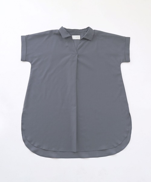 n'OrLABEL（ノアールレーベル）の「『スキッパーチュニック丈シャツブラウス』（シャツ/ブラウス・レディース・オフホワイト/ブラック/グレー/イエロー・FREE）」の16枚目の写真