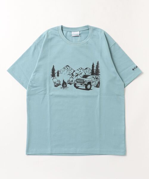 Columbia(コロンビア)の「コロンビア ヤハラフォレストショートスリーブTシャツ(Tシャツ/カットソー・メンズ・オフホワイト/ネイビー/サンドグレー/ブラック・L/M/S/LL)」の4枚目の写真