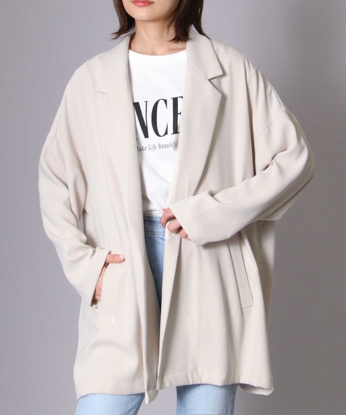 ウォッシャブル長袖シングルジャケット