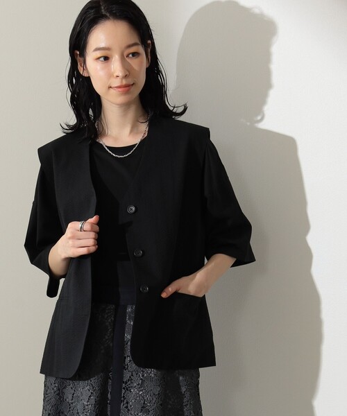 Demi-LuxeBEAMS/サッカー比翼ジレ