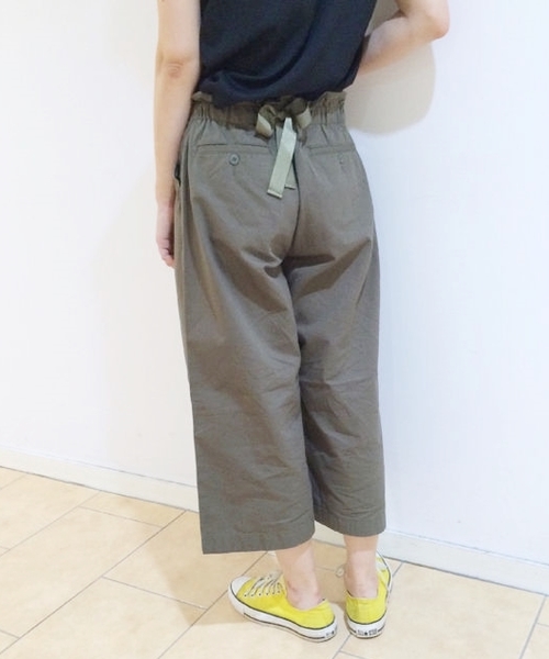 Kastane(カスタネ)の「【Kastane】後ろリボンチノワイドパンツ(その他パンツ・レディース・ベージュ/カーキ/ネイビー・FREE)」の2枚目の写真