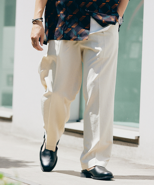 JOURNAL STANDARD(ジャーナルスタンダード)の「オクタワルツカルゼ タックインパンツ(スラックス・メンズ・チャコールグレー/ブラック/ベージュ/アイボリー・SMALL/MEDIUM/LARGE)」の6枚目の写真