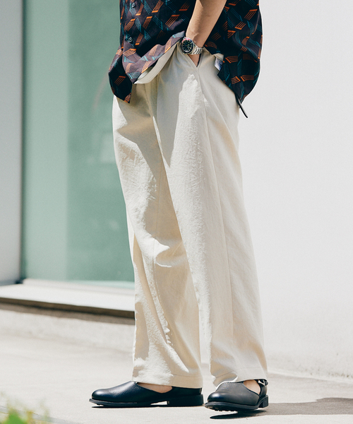 JOURNAL STANDARD(ジャーナルスタンダード)の「オクタワルツカルゼ タックインパンツ(スラックス・メンズ・チャコールグレー/ブラック/ベージュ/アイボリー・SMALL/MEDIUM/LARGE)」の10枚目の写真