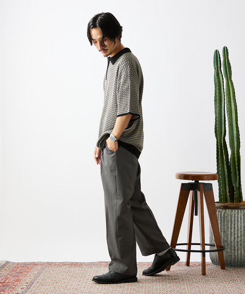 JOURNAL STANDARD(ジャーナルスタンダード)の「オクタワルツカルゼ タックインパンツ(スラックス・メンズ・チャコールグレー/ブラック/ベージュ/アイボリー・SMALL/MEDIUM/LARGE)」の16枚目の写真