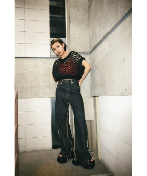 SLY（スライ）の「GRID MESH VEST グリッド メッシュ ベスト