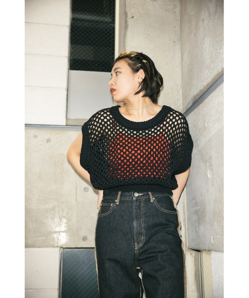 SLY（スライ）の「GRID MESH VEST グリッド メッシュ ベスト