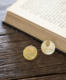 シェルサークルスタッズピアス