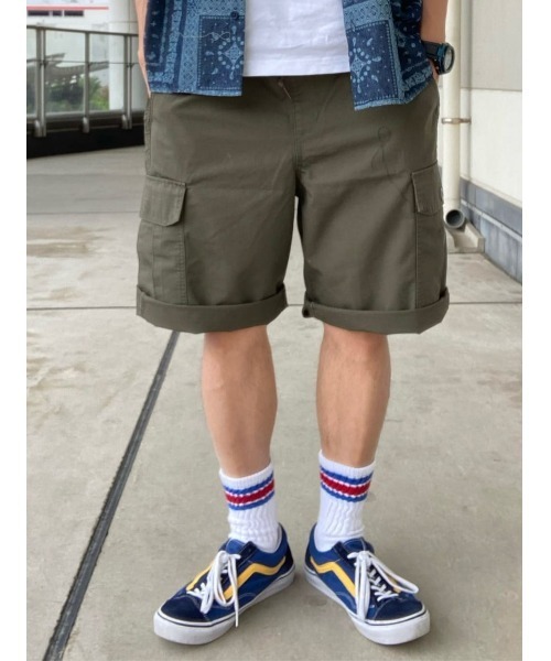Right-on（ライトオン）の「ＴＣリップカーゴショーツ（カーゴパンツ・メンズ・オリーブ/ベージュ/ブラック・L/M/S/XL）」の3枚目の写真