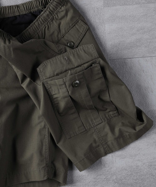 Right-on（ライトオン）の「ＴＣリップカーゴショーツ（カーゴパンツ・メンズ・オリーブ/ベージュ/ブラック・L/M/S/XL）」の10枚目の写真