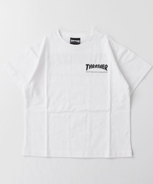 THRASHER(スラッシャー)の「THRASHER/スラッシャー キッズ Tシャツ THRASHER MAG TEE 23MS418-42(Tシャツ/カットソー・キッズ・ホワイト/ブラック/ダークグリーン・160cm/130cm/150cm/140cm)」の7枚目の写真