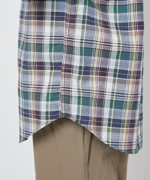 coen（コーエン）の「マドラスチェックショートスリーブシャツ（シャツ/ブラウス・メンズ・ダークグリーン/ネイビー・S/M/L/XL）」の17枚目の写真