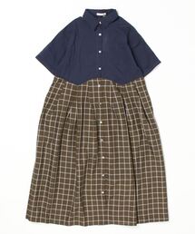 sandy | sandy/切替レギュラーカラーシャツOP(シャツワンピース)