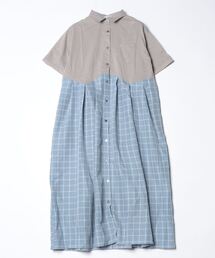 sandy | 【sandy】切替レギュラーカラーシャツOP(シャツワンピース)