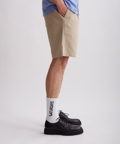 Saturdays NYC(サタデーズ ニューヨークシティ )の「Keigo Cotton Ripstop Short(その他パンツ・メンズ・オフホワイト/ベージュ・X-SMALL/S/M/L/XL)」の4枚目の写真
