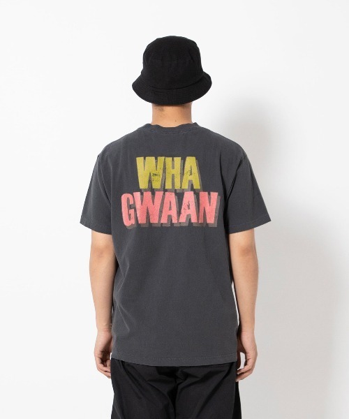 UNION（UNION TOKYO）（ユニオン）の「UNION ORIGINAL WHA GWAAN S/S TEE ユニオン Tシャツ（Tシャツ/カットソー・メンズ・ピンク/ブラック・SMALL/LARGE/MEDIUM/XX-LARGE/X-LARGE）」の5枚目の写真