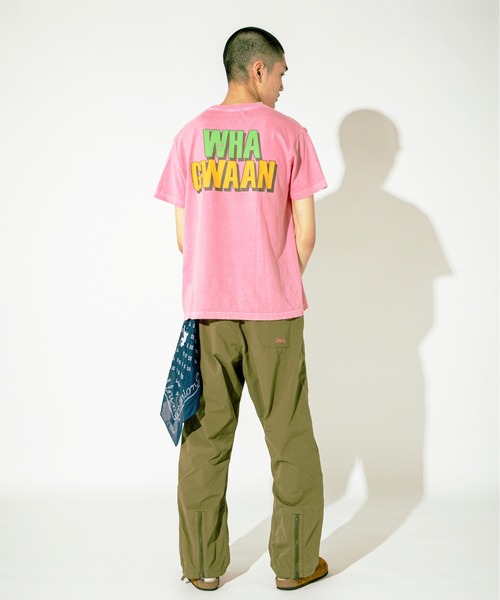UNION（UNION TOKYO）（ユニオン）の「UNION ORIGINAL WHA GWAAN S/S TEE ユニオン Tシャツ（Tシャツ/カットソー・メンズ・ピンク/ブラック・SMALL/LARGE/MEDIUM/XX-LARGE/X-LARGE）」の3枚目の写真