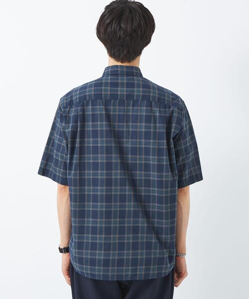 green label relaxing（グリーンレーベルリラクシング）の「ボイルローン チェック ジャストルーズ シャツ（シャツ/ブラウス・メンズ・グレー/ネイビー・S/L/XL/M）」の10枚目の写真