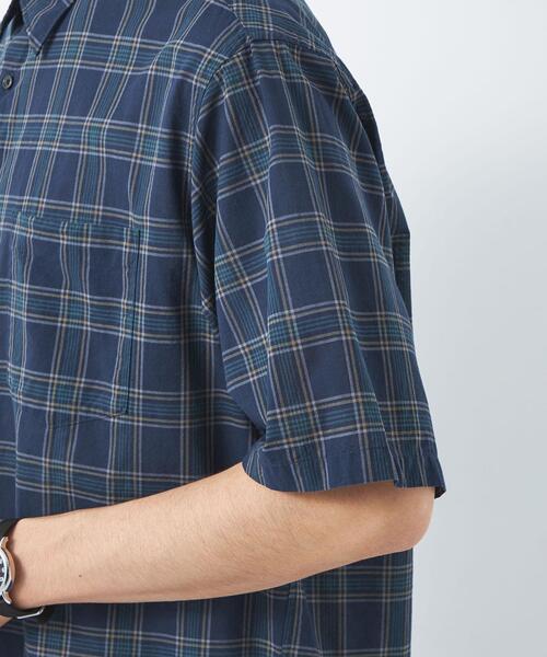 green label relaxing（グリーンレーベルリラクシング）の「ボイルローン チェック ジャストルーズ シャツ（シャツ/ブラウス・メンズ・グレー/ネイビー・S/L/XL/M）」の12枚目の写真