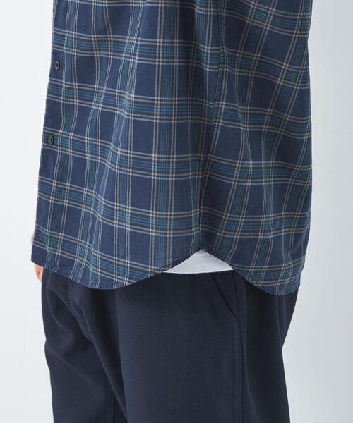 green label relaxing（グリーンレーベルリラクシング）の「ボイルローン チェック ジャストルーズ シャツ（シャツ/ブラウス・メンズ・グレー/ネイビー・S/L/XL/M）」の13枚目の写真