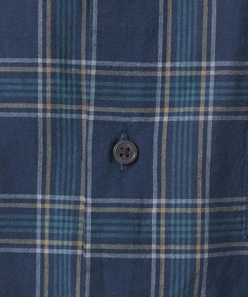 green label relaxing（グリーンレーベルリラクシング）の「ボイルローン チェック ジャストルーズ シャツ（シャツ/ブラウス・メンズ・グレー/ネイビー・S/L/XL/M）」の15枚目の写真