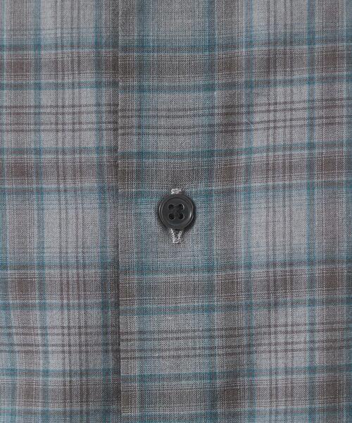 green label relaxing（グリーンレーベルリラクシング）の「ボイルローン チェック ジャストルーズ シャツ（シャツ/ブラウス・メンズ・グレー/ネイビー・S/L/XL/M）」の17枚目の写真