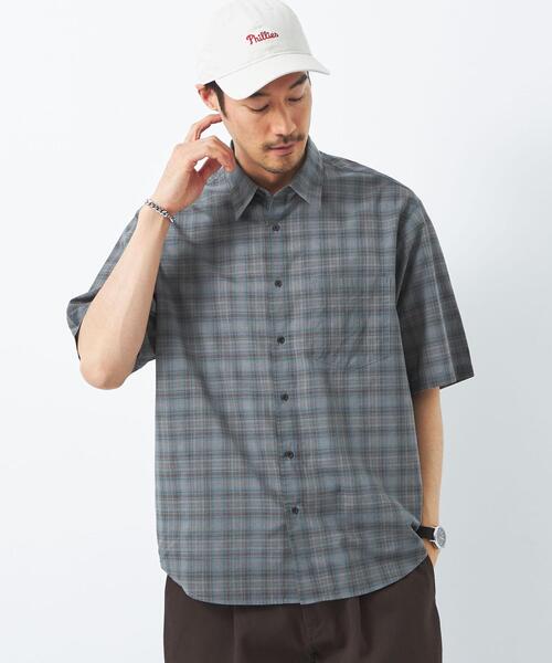 green label relaxing（グリーンレーベルリラクシング）の「ボイルローン チェック ジャストルーズ シャツ（シャツ/ブラウス・メンズ・グレー/ネイビー・S/L/XL/M）」の18枚目の写真
