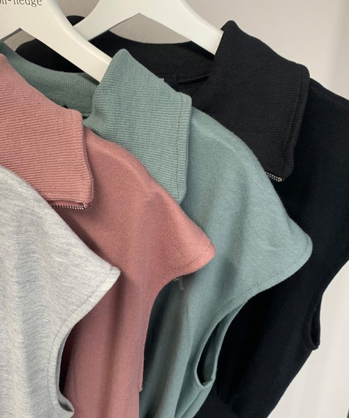 non-hedge（ノンヘッジ）の「ZIPフレンチタイトミニワンピース（ワンピース・レディース・ピンク/グレー/ブルーグリーン/ブラック・F）」の19枚目の写真