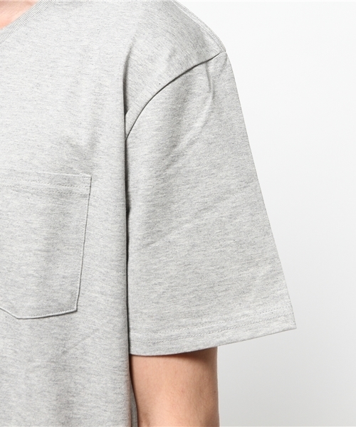 EDIFICE(エディフィス)の「◇ダブルシルケットクルーネックTシャツ(Tシャツ/カットソー・メンズ・チャコールグレー/ホワイト/カーキ/ネイビー・44/46/48)」の9枚目の写真