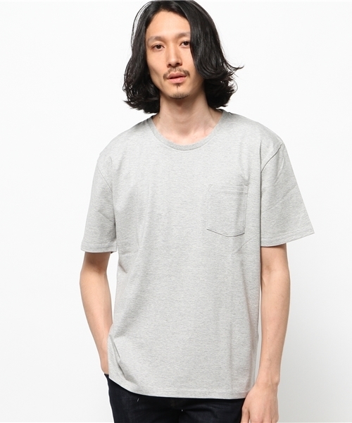 EDIFICE(エディフィス)の「◇ダブルシルケットクルーネックTシャツ(Tシャツ/カットソー・メンズ・チャコールグレー/ホワイト/カーキ/ネイビー・44/46/48)」の12枚目の写真