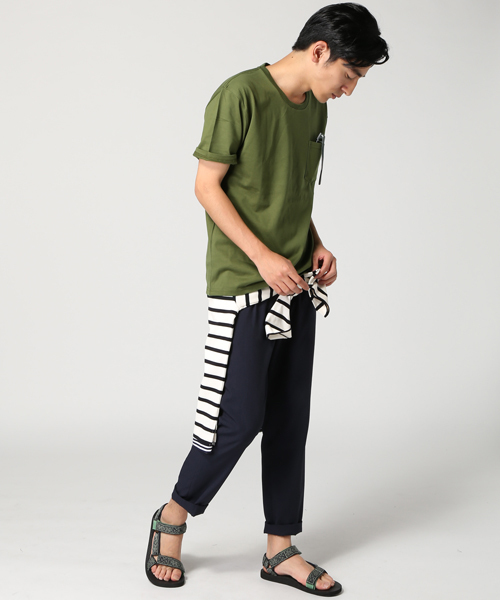 EDIFICE(エディフィス)の「◇ダブルシルケットクルーネックTシャツ(Tシャツ/カットソー・メンズ・チャコールグレー/ホワイト/カーキ/ネイビー・44/46/48)」の15枚目の写真