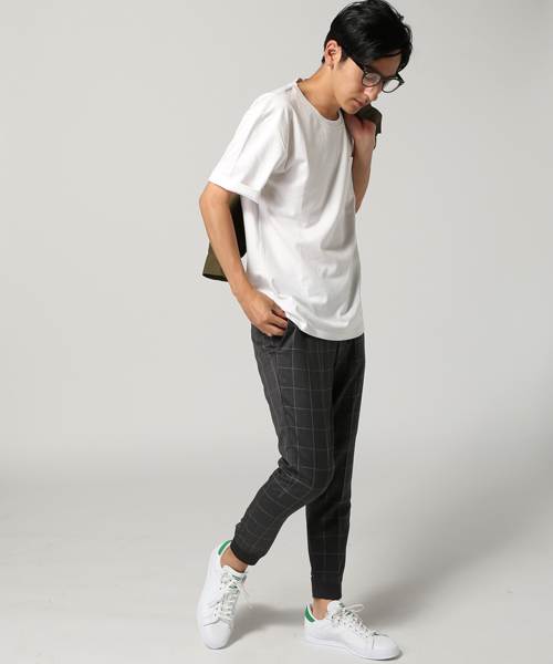 EDIFICE(エディフィス)の「◇ダブルシルケットクルーネックTシャツ(Tシャツ/カットソー・メンズ・チャコールグレー/ホワイト/カーキ/ネイビー・44/46/48)」の16枚目の写真