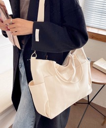 florist | 【2WAY/3WAY】【軽量】シンプルカジュアルなキャンバストートバッグ/ショルダーバッグ/マザーズバッグ(トートバッグ)