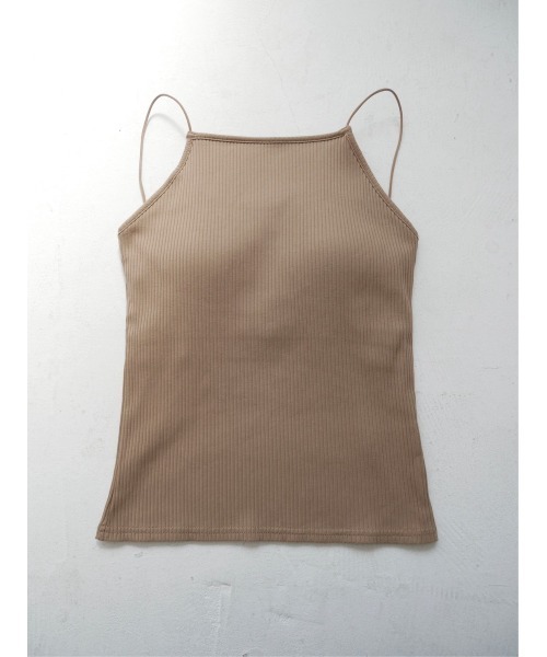 TRUNC（トランクエイティーエイト）の「Rib Line Cross Camisole（キャミソール・レディース・ベージュ・FREE）」の14枚目の写真