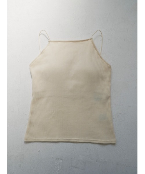 TRUNC（トランクエイティーエイト）の「Rib Line Cross Camisole（キャミソール・レディース・ベージュ・FREE）」の15枚目の写真