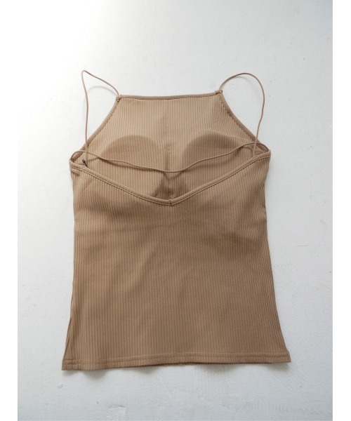 TRUNC（トランクエイティーエイト）の「Rib Line Cross Camisole（キャミソール・レディース・ベージュ・FREE）」の19枚目の写真