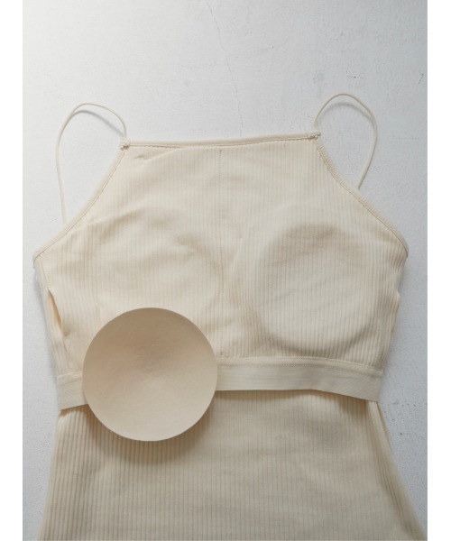 TRUNC（トランクエイティーエイト）の「Rib Line Cross Camisole（キャミソール・レディース・ベージュ・FREE）」の22枚目の写真