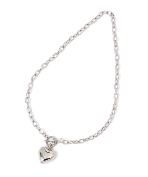 LOWRYS FARM(ローリーズファーム)の「ステンレスハートトップネックレス 967887(ネックレス・レディース・ブラウン/グレー/シルバー・FREE)」の6枚目の写真