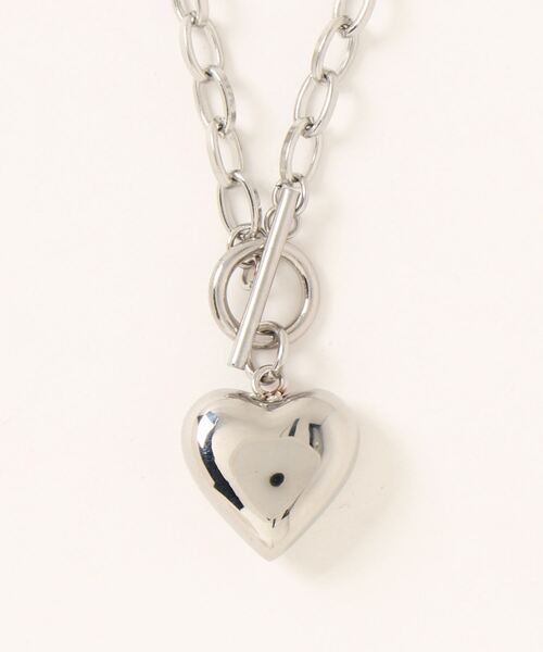 LOWRYS FARM(ローリーズファーム)の「ステンレスハートトップネックレス 967887(ネックレス・レディース・ブラウン/グレー/シルバー・FREE)」の8枚目の写真
